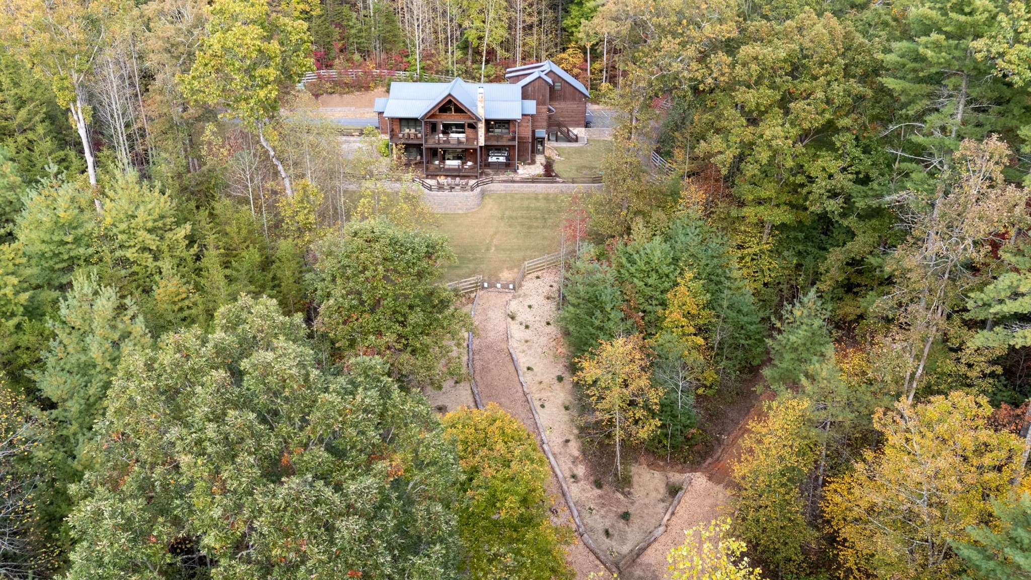 The grounds from above