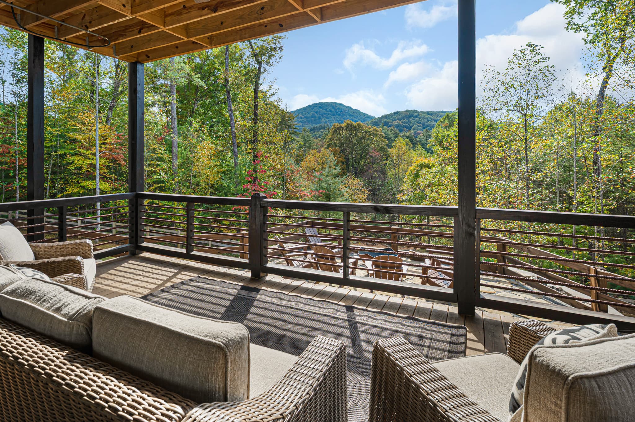 Ridgeline view from the deck